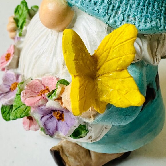 Spring Summer Easter gnomes farmhouse decoration tiered tray gnomes butterflies - Picture 14 of 14